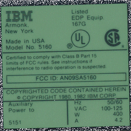 This is the label off the back