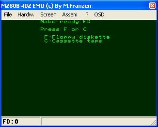 MZ80B screenshot
