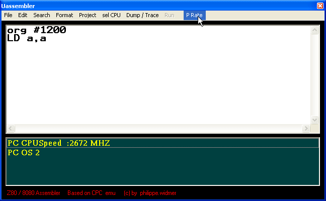 CPU-information window