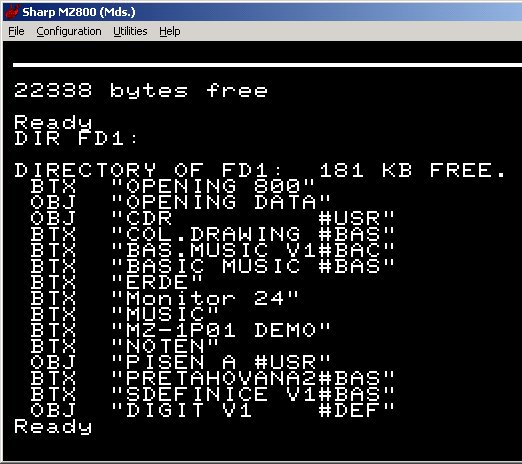 Floppy disk emulation