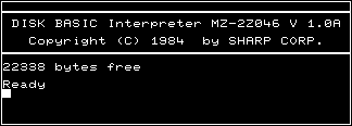 S-BASIC MZ-2Z046