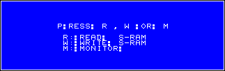 ROM of RAM card MZ-1R12