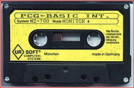 The original tape volume of the PCG-BASIC
