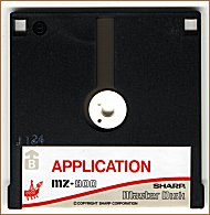 The original quick disk volume MZ-5Z008 ( side B , version 1.0B for the MZ-800 )
