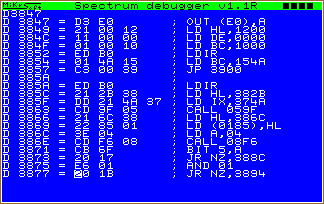Spectrum debugger ( S-Master )