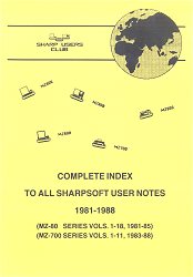 User Notes Complete Index 1981 - 1988 ( 12 pages )