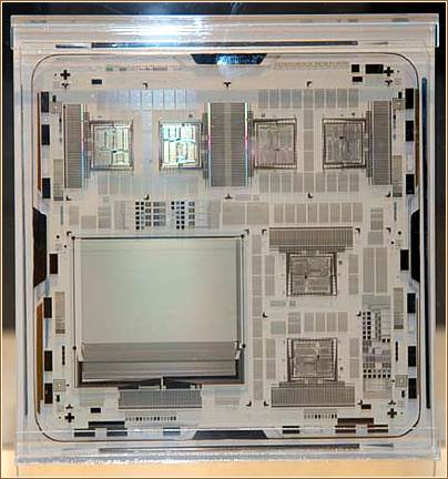 Layout of the CPU Z80 that will be formed on glass ( 2002 )