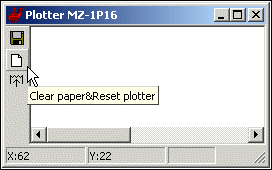 Plotter output screen