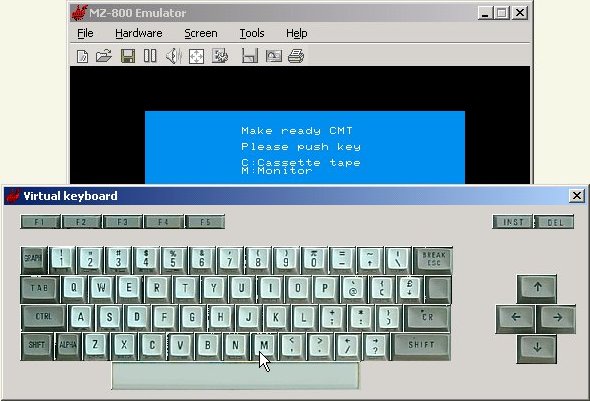 The virtual keyboard