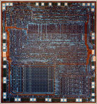 Layout of the ZILOG Z80 CPU ( 1976 )