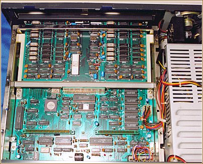 MZ-3541 Motherboard; floppies and MFD interface cards demounted