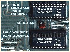 The RAM of the MZ-40K ( 8101 )