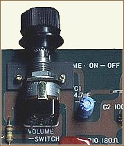 MZ-40K volume control with combined on/off switch
