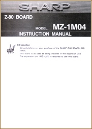 MZ-1M04 Instruction Manual