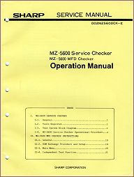 Service Manual MZ-5600 Service Checker / MFD Checker Operation Manual