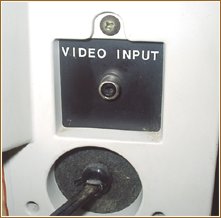 video connexion at monitor MZ-1D04