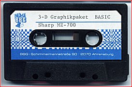 The original tape volume of the 3-D-Graphikpaket