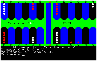 Backgammon screen shot