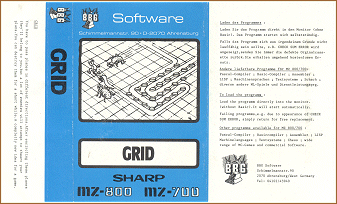 The original cover of the game GRID