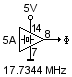 Circuit diagram of MZ-700's oscillator IC 5A