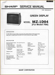 MZ-1D04 Service Manual