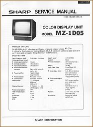 MZ-1D05 Service Manual