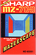The original cover of the game MAZE ESCAPE