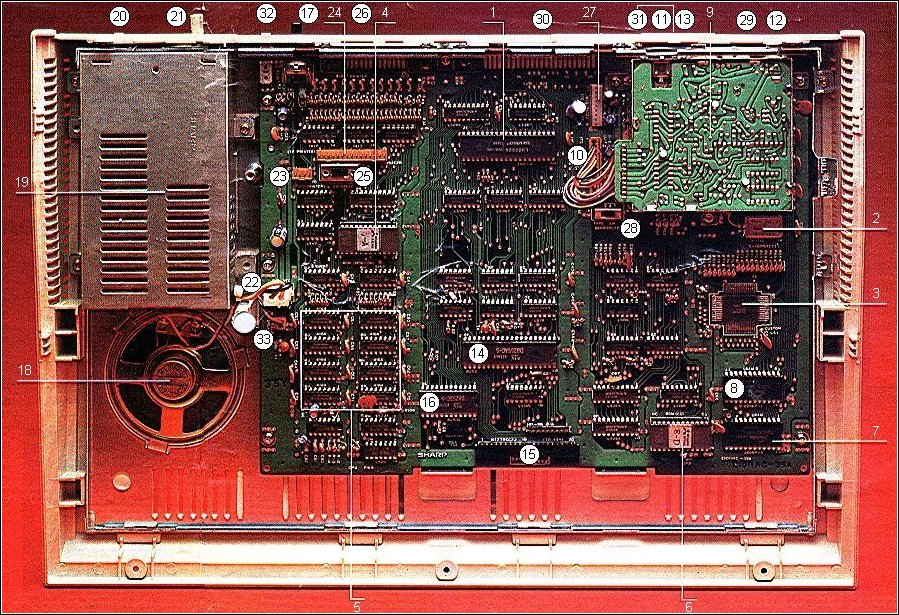 motherboard of MZ-700