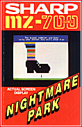 The original cover of NIGHTMARE PARK