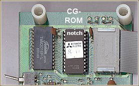 Assembling the MZ-700's CG-ROM chip into the PCG700