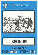 The original cover of the game SHOGUN
