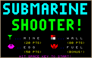SUBMARINE SHOOTER screen shot