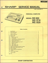 Service Manual ( MZ-800, MZ-1P16, MZ-1E20 )