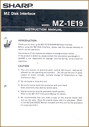 MZ-1E19 Instruction Manual