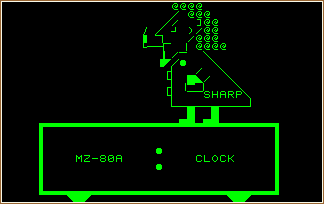 MZ-80A-Demo Clock screen shot