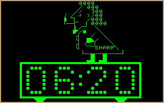 MZ-80A-Demo Clock screen shot