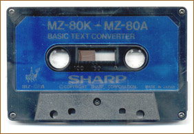 The original tape volume of the MZ-80K/MZ-80A Basic Text Converter