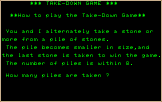 MZ-80A-Demo Take Down Game screen shot