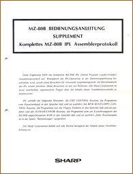 German Owner's Manual Supplement