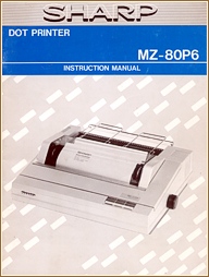 MZ-80P6 Instruction Manual