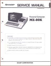 MZ-80K Service Manual