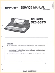MZ-80P3 Service Manual