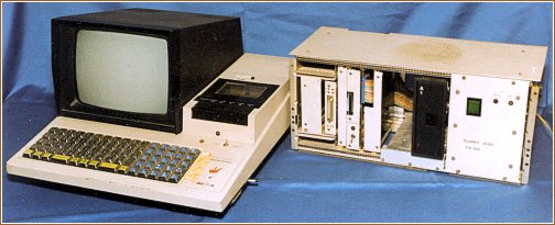 MZ-80K with a self-made MZ-80I/O box