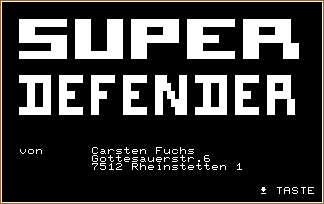 SUPER DEFENDER screen shot